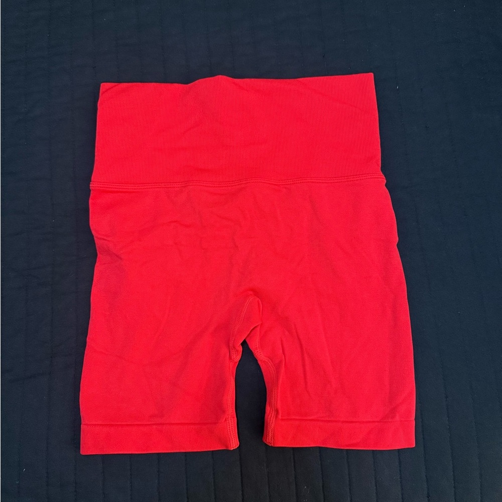 SHEIN Red High Waist Women Shorts